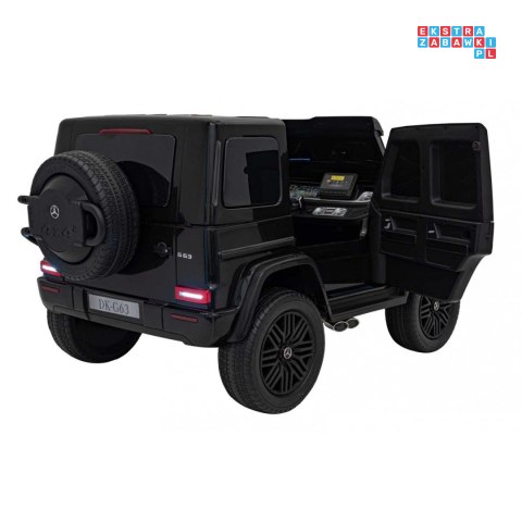 [DK-G63] Mercedes Benz G63 AMG XXL [4x200W 24V/14Ah] koła EVA, LED, ekoskóra - czarny