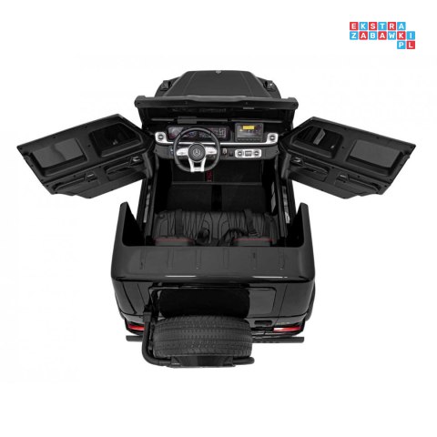 [DK-G63] Mercedes Benz G63 AMG XXL [4x200W 24V/14Ah] koła EVA, LED, ekoskóra - czarny