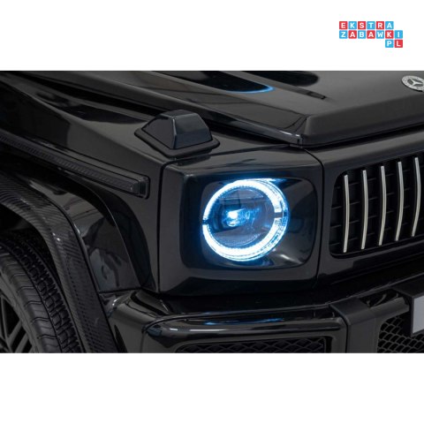 [DK-G63] Mercedes Benz G63 AMG XXL [4x200W 24V/14Ah] koła EVA, LED, ekoskóra - czarny