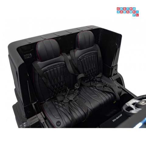 [DK-G63] Mercedes Benz G63 AMG XXL [4x200W 24V/14Ah] koła EVA, LED, ekoskóra - czarny