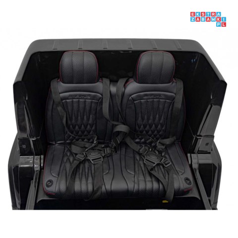 [DK-G63] Mercedes Benz G63 AMG XXL [4x200W 24V/14Ah] koła EVA, LED, ekoskóra - czarny