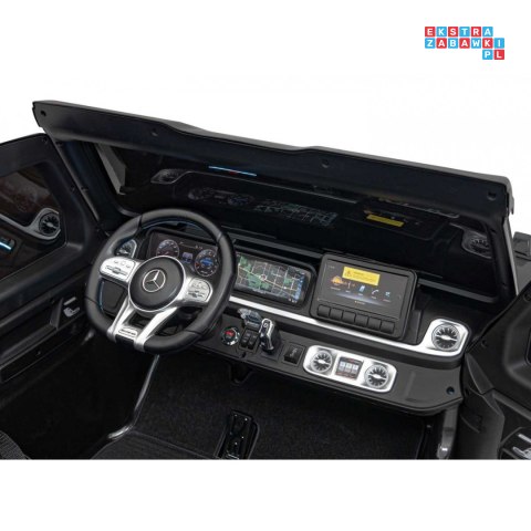 [DK-G63] Mercedes Benz G63 AMG XXL [4x200W 24V/14Ah] koła EVA, LED, ekoskóra - czarny