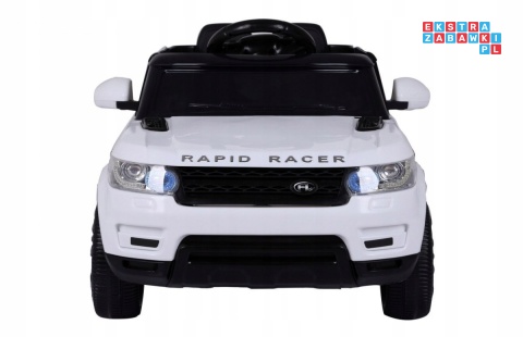 [HL-1638] Auto Start Run z pilotem na akumulator 12V/4.5Ah 2x30W MP3 LED pilot pokrowiec - biały