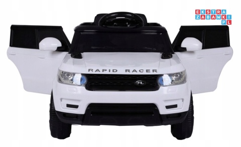 [HL-1638] Auto Start Run z pilotem na akumulator 12V/4.5Ah 2x30W MP3 LED pilot pokrowiec - biały