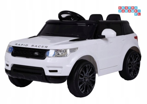 [HL-1638] Auto Start Run z pilotem na akumulator 12V/4.5Ah 2x30W MP3 LED pilot pokrowiec - biały