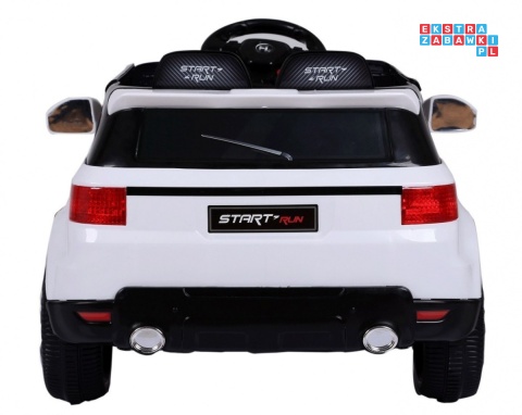 [HL-1638] Auto Start Run z pilotem na akumulator 12V/4.5Ah 2x30W MP3 LED pilot pokrowiec - biały