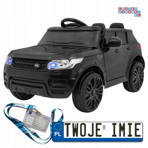 [outlet] [HL-1638] Auto Start Run z pilotem na akumulator 12V/4.5Ah 2x30W MP3 LED pilot pokrowiec - czarny