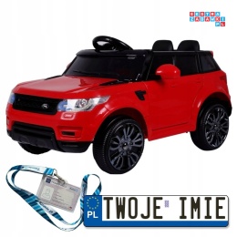 [HL-1638] Auto Start Run z pilotem na akumulator 12V/4.5Ah 2x30W MP3 LED pilot pokrowiec - czerwony