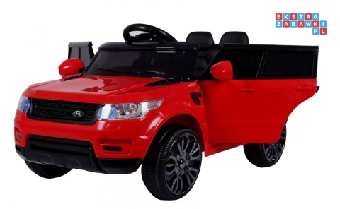 [HL-1638] Auto Start Run z pilotem na akumulator 12V/4.5Ah 2x30W MP3 LED pilot pokrowiec - czerwony