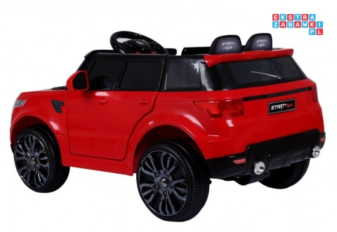 [HL-1638] Auto Start Run z pilotem na akumulator 12V/4.5Ah 2x30W MP3 LED pilot pokrowiec - czerwony