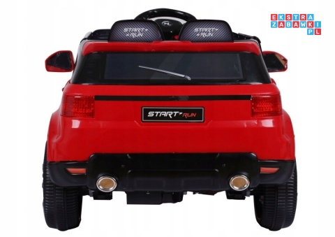 [HL-1638] Auto Start Run z pilotem na akumulator 12V/4.5Ah 2x30W MP3 LED pilot pokrowiec - czerwony