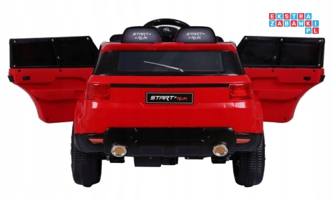 [HL-1638] Auto Start Run z pilotem na akumulator 12V/4.5Ah 2x30W MP3 LED pilot pokrowiec - czerwony