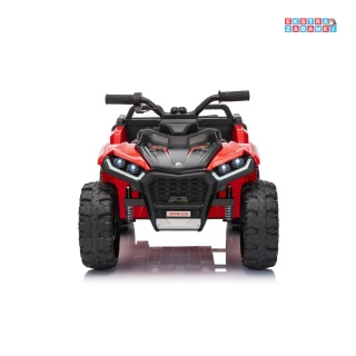 Czerwony Quad Sport TX ATV na akumulator - 4x35W, 24V/7Ah, EVA, ekoskóra, bluetooth [HL699]