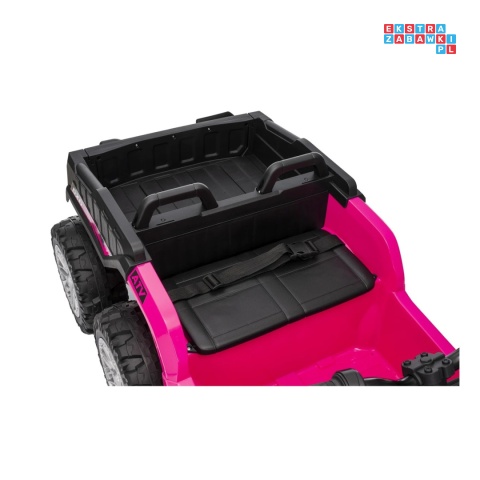 [HL699] Quad Sport TX ATV z paką 4x35W 24V/7Ah EVA ekoskóra bluetooth - różowy