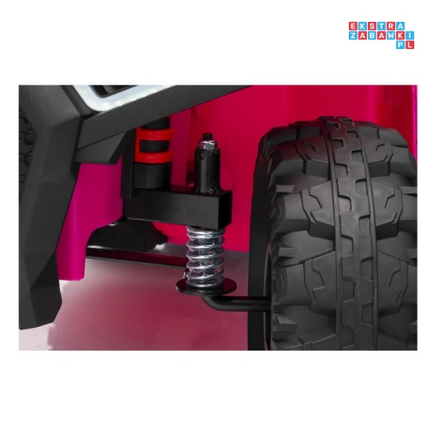 [HL699] Quad Sport TX ATV z paką 4x35W 24V/7Ah EVA ekoskóra bluetooth - różowy