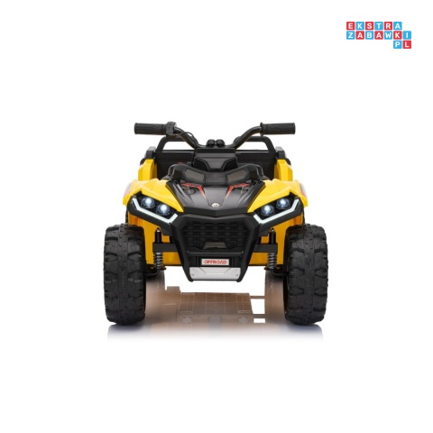 [HL699] Quad Sport TX ATV z paką 4x35W 24V/7Ah EVA ekoskóra bluetooth - żółty
