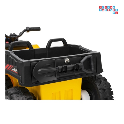 [HL699] Quad Sport TX ATV z paką 4x35W 24V/7Ah EVA ekoskóra bluetooth - żółty