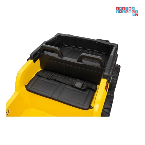 [HL699] Quad Sport TX ATV z paką 4x35W 24V/7Ah EVA ekoskóra bluetooth - żółty