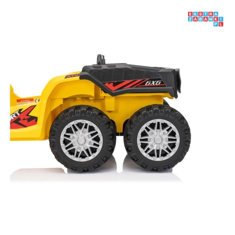 [HL699] Quad Sport TX ATV z paką 4x35W 24V/7Ah EVA ekoskóra bluetooth - żółty