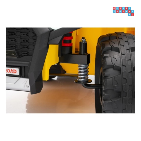 [HL699] Quad Sport TX ATV z paką 4x35W 24V/7Ah EVA ekoskóra bluetooth - żółty