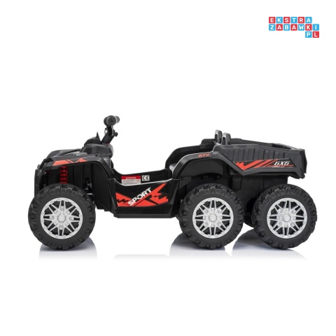 [HL699] Quad Sport TX ATV z paką 4x35W 24V/7Ah EVA ekoskóra bluetooth - czarny