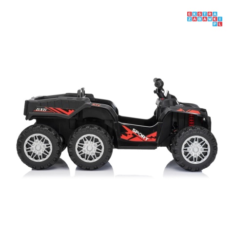 [HL699] Quad Sport TX ATV z paką 4x35W 24V/7Ah EVA ekoskóra bluetooth - czarny