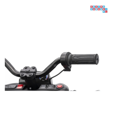 [HL699] Quad Sport TX ATV z paką 4x35W 24V/7Ah EVA ekoskóra bluetooth - czarny