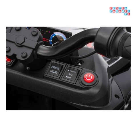 [HL699] Quad Sport TX ATV z paką 4x35W 24V/7Ah EVA ekoskóra bluetooth - czarny