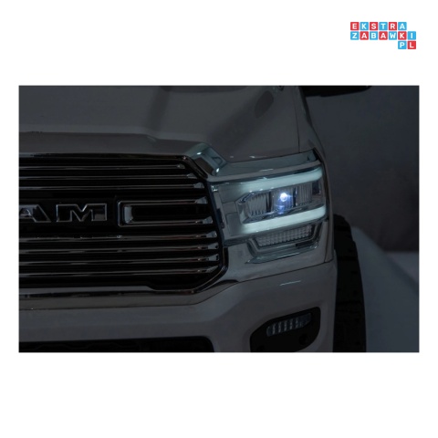 [JJ2599] Auto Ram 3500 na akumulator 2x200W 24V/7Ah ekosóra EVA LED bluetooth - biały