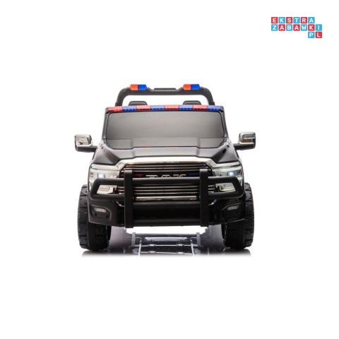 [JJ2599P] Auto policyjne Ram 3500 na akumulator 2x200W 24V/7Ah syrena koguty ekosóra EVA LED