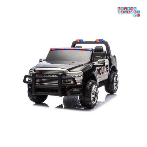 [JJ2599P] Auto policyjne Ram 3500 na akumulator 2x200W 24V/7Ah syrena koguty ekosóra EVA LED