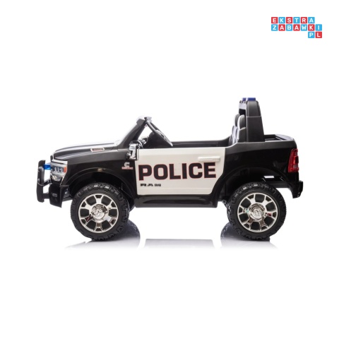 [JJ2599P] Auto policyjne Ram 3500 na akumulator 2x200W 24V/7Ah syrena koguty ekosóra EVA LED