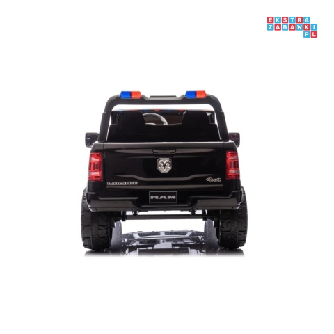 [JJ2599P] Auto policyjne Ram 3500 na akumulator 2x200W 24V/7Ah syrena koguty ekosóra EVA LED