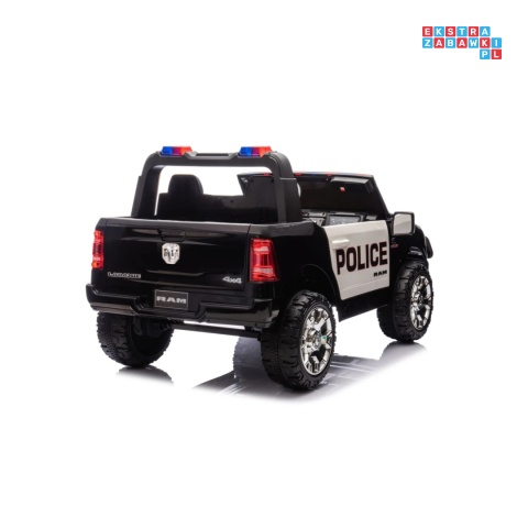 [JJ2599P] Auto policyjne Ram 3500 na akumulator 2x200W 24V/7Ah syrena koguty ekosóra EVA LED