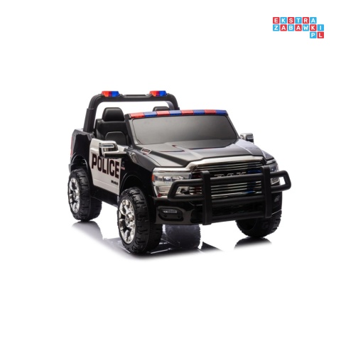 [JJ2599P] Auto policyjne Ram 3500 na akumulator 2x200W 24V/7Ah syrena koguty ekosóra EVA LED