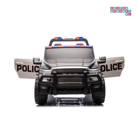 [JJ2599P] Auto policyjne Ram 3500 na akumulator 2x200W 24V/7Ah syrena koguty ekosóra EVA LED