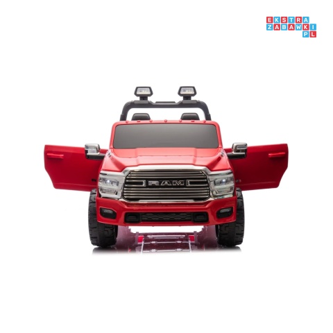 [JJ2599] Auto Ram 3500 na akumulator 2x200W 24V/7Ah ekosóra EVA LED bluetooth - czerwony