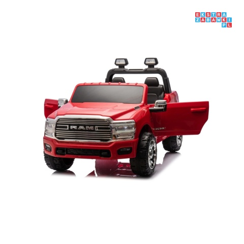 [JJ2599] Auto Ram 3500 na akumulator 2x200W 24V/7Ah ekosóra EVA LED bluetooth - czerwony