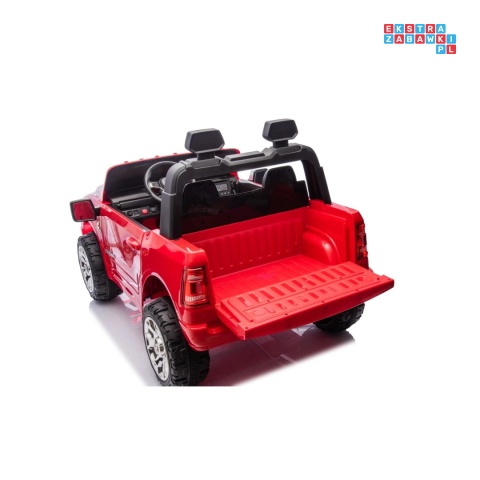 [JJ2599] Auto Ram 3500 na akumulator 2x200W 24V/7Ah ekosóra EVA LED bluetooth - czerwony