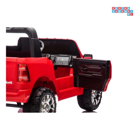 [JJ2599] Auto Ram 3500 na akumulator 2x200W 24V/7Ah ekosóra EVA LED bluetooth - czerwony