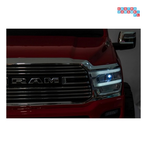 [JJ2599] Auto Ram 3500 na akumulator 2x200W 24V/7Ah ekosóra EVA LED bluetooth - czerwony