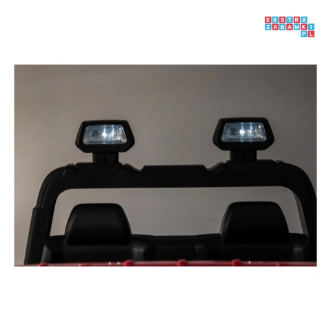 [JJ2599] Auto Ram 3500 na akumulator 2x200W 24V/7Ah ekosóra EVA LED bluetooth - czerwony