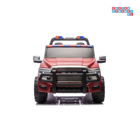 [JJ2599F] Auto straż pożarna Ram 3500 na akumulator 2x200W 24V/7Ah syrena koguty ekosóra EVA LED