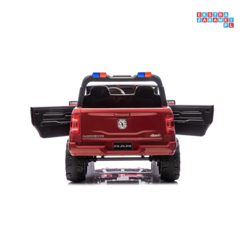 [JJ2599F] Auto straż pożarna Ram 3500 na akumulator 2x200W 24V/7Ah syrena koguty ekosóra EVA LED