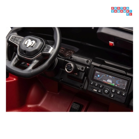 [JJ2599F] Auto straż pożarna Ram 3500 na akumulator 2x200W 24V/7Ah syrena koguty ekosóra EVA LED