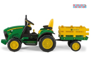RC John Deere Peg Perego Ground Force - Traktor na pilota - 2x165W, 12V/9Ah, pokrowiec rozmiar L [S]