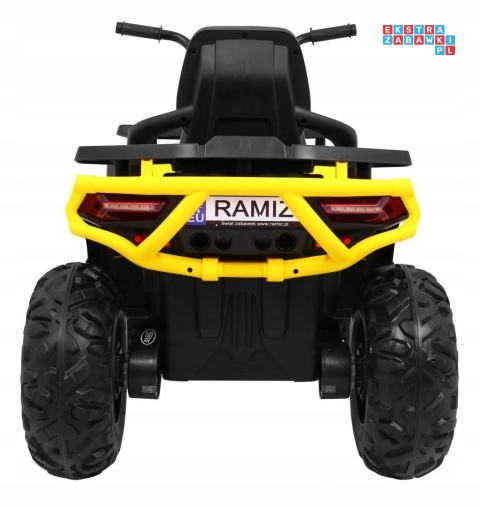[XMX-607] Quad ATV Desert na akumulator 4x45W 12V/14Ah pilot LED EVA ekoskóra - żółty