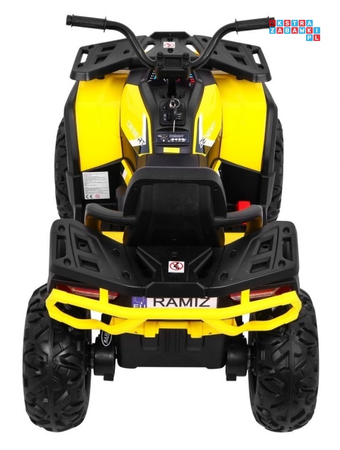 [XMX-607] Quad ATV Desert na akumulator 4x45W 12V/14Ah pilot LED EVA ekoskóra - żółty