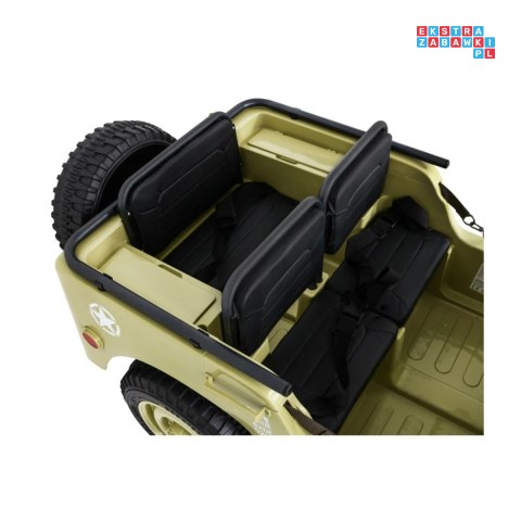 [JH-101.STRONG] Wojskowy pojazd JEEP WILLYS na akumulator 24V/20Ah 4x120W trzyosobowy
