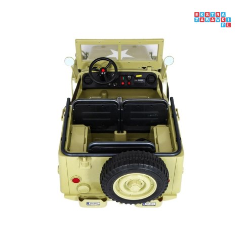 [JH-101.STRONG] Wojskowy pojazd JEEP WILLYS na akumulator 24V/20Ah 4x120W trzyosobowy